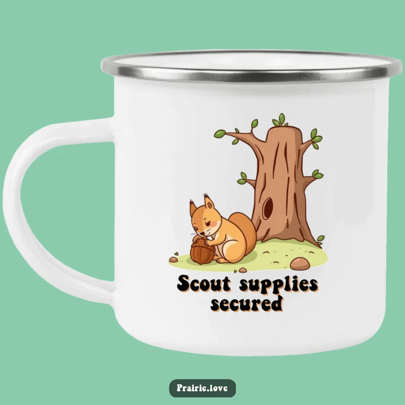 Funny Squirrel Acorn Camping Mug - Hilarious Companion for Prepared Campers