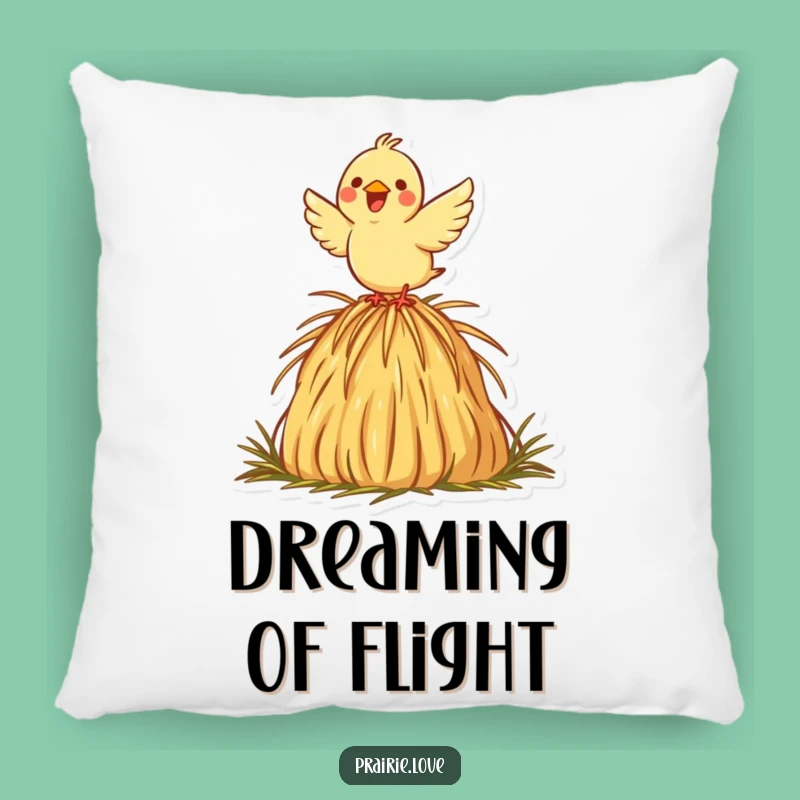 Funny Bird Pillow: Soft Haystack Comfort, Cheerful Funny Gift