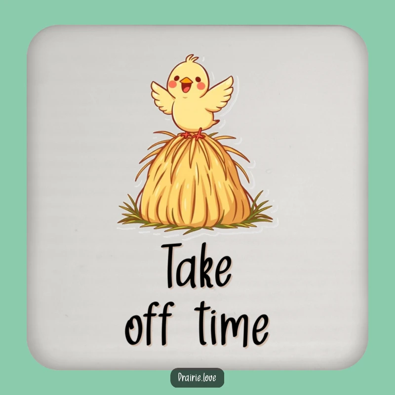Funny Bird Coaster Set: Haystack Flight Protection, Chic Funny Gift