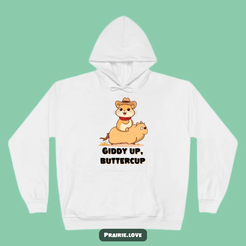 Funny Prairie Dog Cowboy Hoodie: Cozy Tumbleweed Rider, Ultimate Funny Gift