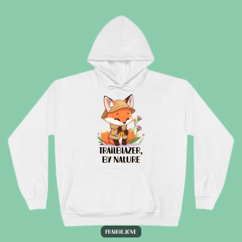 Funny Scout Fox Hoodie: Cozy Curious Explorer Sweatshirt, Ideal Funny Gift