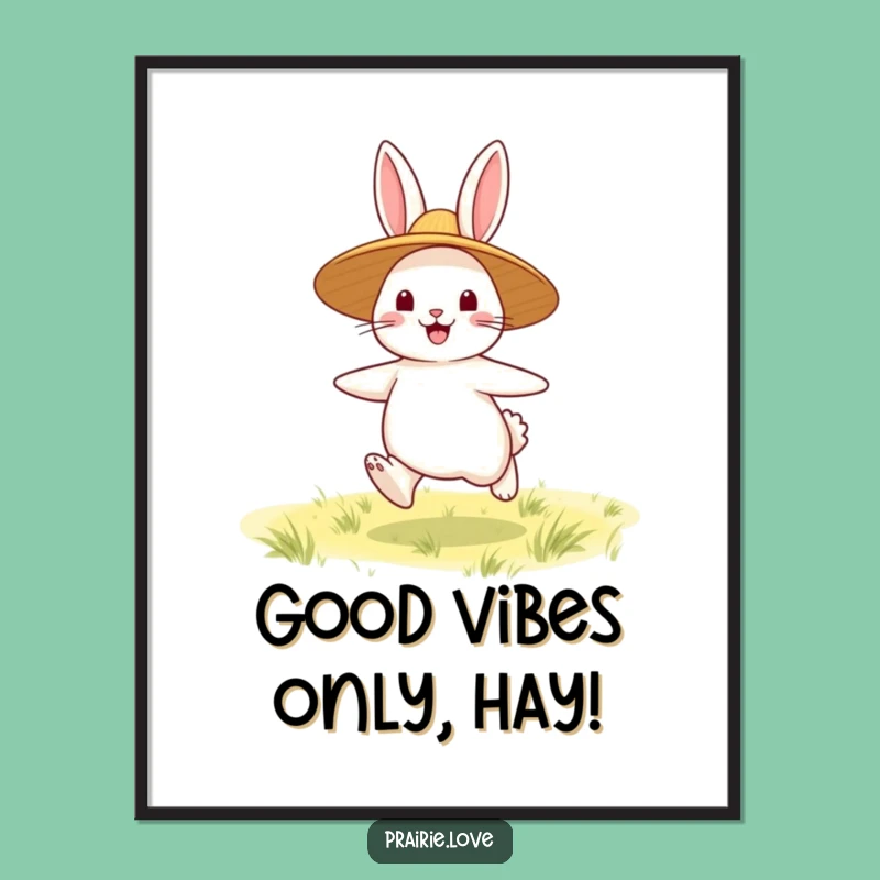 Free Printable Bouncing Rabbit Wall Art: Funny DIY Downloadable Decor for Cheerful Spaces