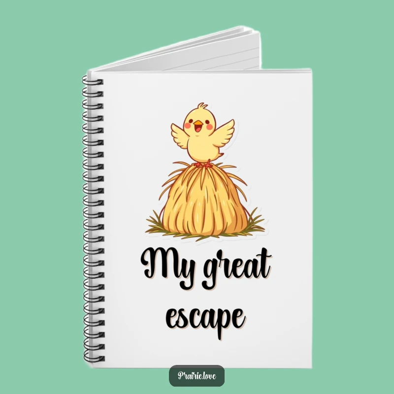 Funny Bird Notebook: Haystack Flight Journal, Ideal Funny Gift