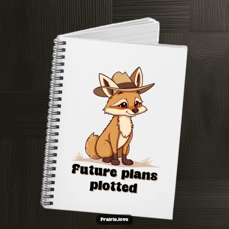 Funny Coyote Ranger Notebook: A determined coyote surveying the horizon, perfect for planning and note-taking with a focus on goals.