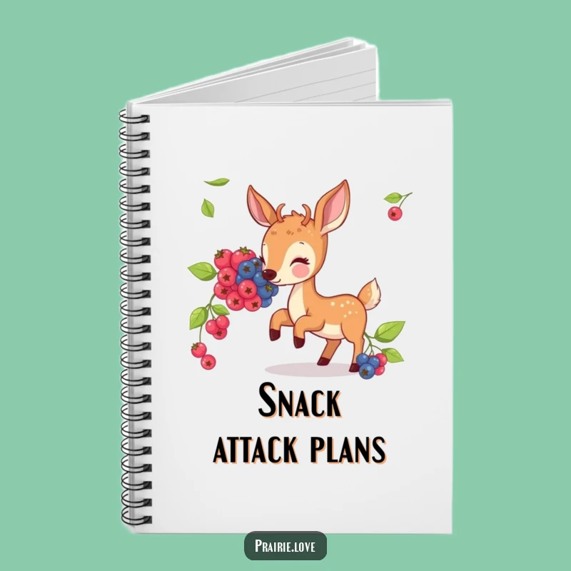 Funny Deer Berry Notebook - Hilarious Journal for Nature's Thoughts