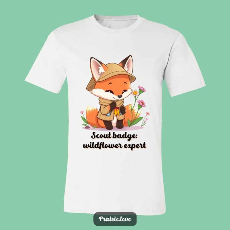 Funny Scout Fox T-Shirt: Adorable Curious Explorer Graphic Tee, Perfect Funny Gift