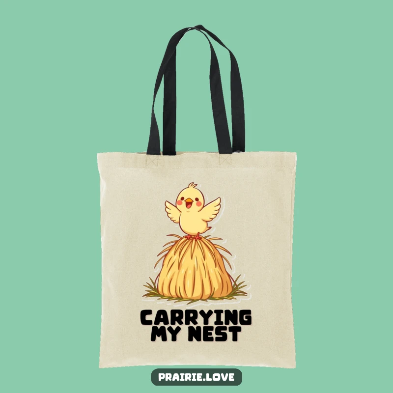 Funny Bird Tote Bag: Haystack Icon Carryall, Practical Funny Gift