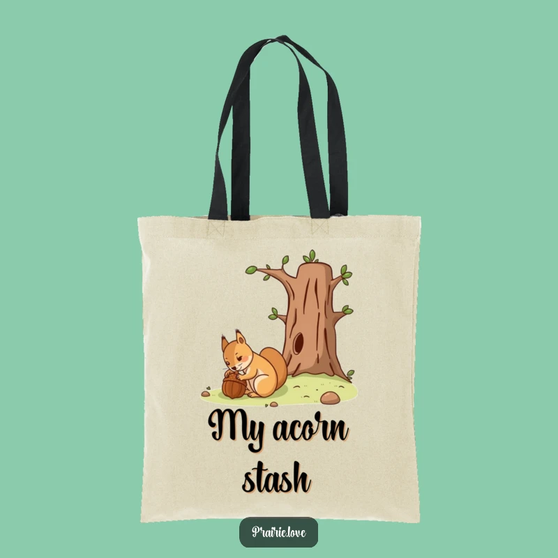 Funny Squirrel Acorn Tote Bag - Your Hilarious Prep Master Accessory